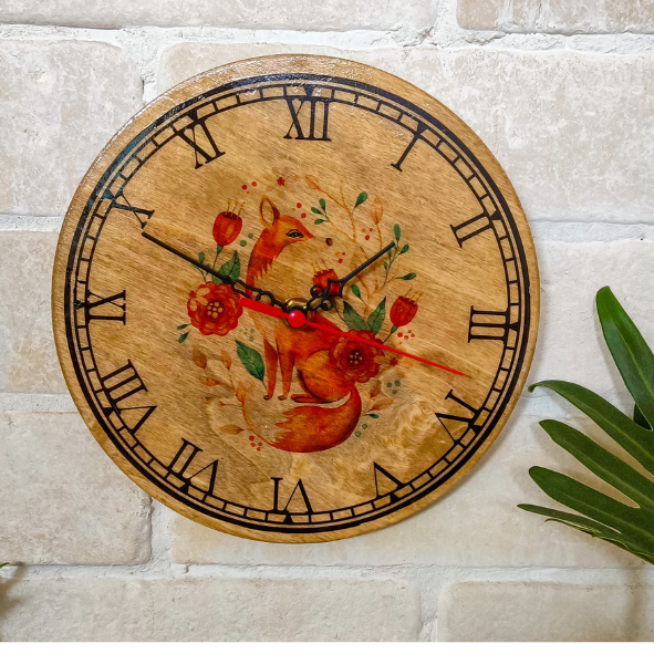 שעון קיר שועל